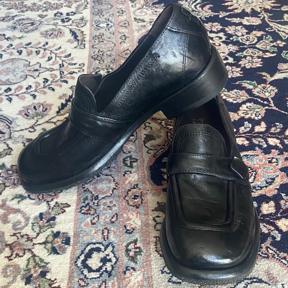Untamed Street Ives Urban Slip On Shoe Penny Loafers  Classic Black Leather - Picture 9 of 15